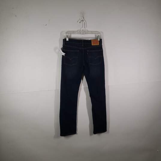 Boys 511 Slim Fit Dark Wash Denim 5 Pocket Design Straight Leg Jeans Size 28X28 image number 2