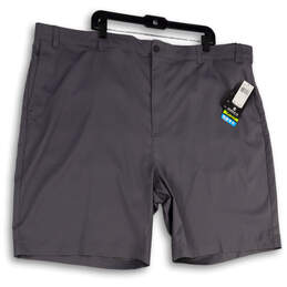 NWT Mens Gray Motionflux 360 Stretch Flat Front Pockets Chino Shorts Sz 50