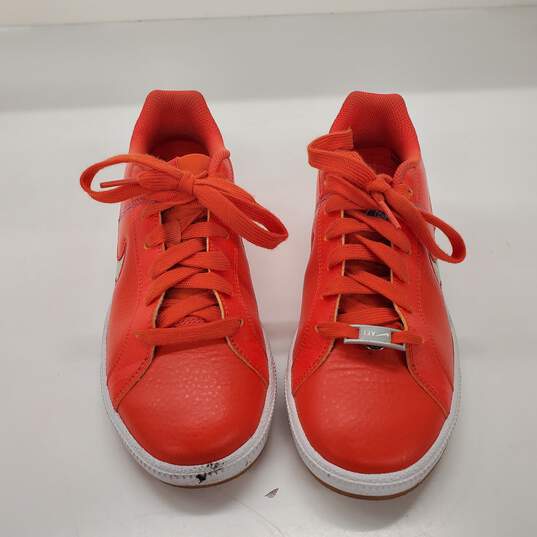 Nike Court Royale Premium Orange White Sneakers Women's Size 7 image number 2