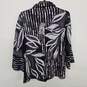 Travelers Collection Striped Floral-Embroidered Jacket image number 3