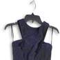 NWT TopShop Womens Blue Glitter Sleeveless Short Mini Dress Size 2 image number 3