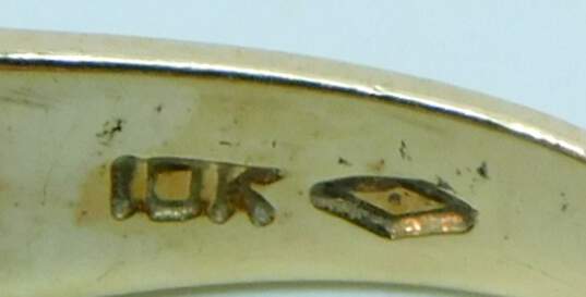 Vintage 10K Yellow Gold 0.24 CTTW Diamond Ring- For Repair 3.5g image number 5