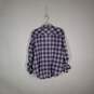 Womens Plaid Regular Fit Long Sleeve Collared Button-Up Shirt Size XL image number 2