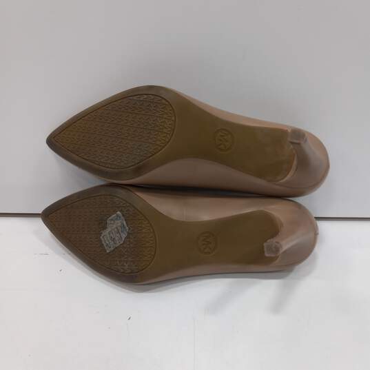 Michael Kors Beige Leather Pump Heels Size 8.5 image number 5