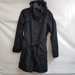 The North Face City Breeze Black Belted Trench Raincoat Size M