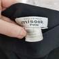 Misook petite acrylic black midi skirt with slit S image number 3