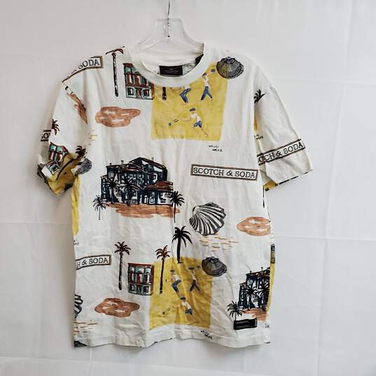 Scotch and Soda Printed Tee Men's size S image number 1