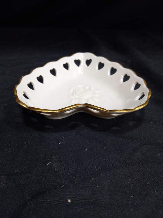 Lenox Heart Shaped Trinket Dish Ring Holder image number 2
