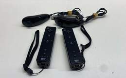 Set Of 2 Nintendo Wii Remotes- Black