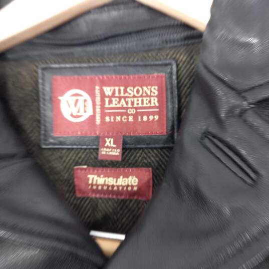 Men's Wilson's 3M Thinsulate Leather Jacket (Size XL) image number 3