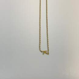 Designer J. Crew Gold-Tone Oval Link Chain K Alphabet Pendant Necklace alternative image