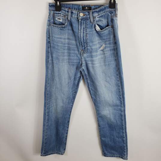 For All 7 Mankind Women Blue Jeans Sz 27 image number 1
