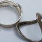 Sterling Silver Crystal CZ Glass Ring Bracelet Bundle 3pcs 10.0g DAMAGED image number 7