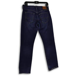 Womens Blue Denim Medium Wash 5-Pocket Design Straight Leg Jeans Sz W29 L30 alternative image