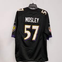 Mens Black Baltimore Ravens CJ Mosley #57 Football NFL Jersey Size Medium alternative image