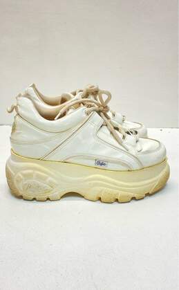 Buffalo Patent Leather Sneakers Cream 8.5