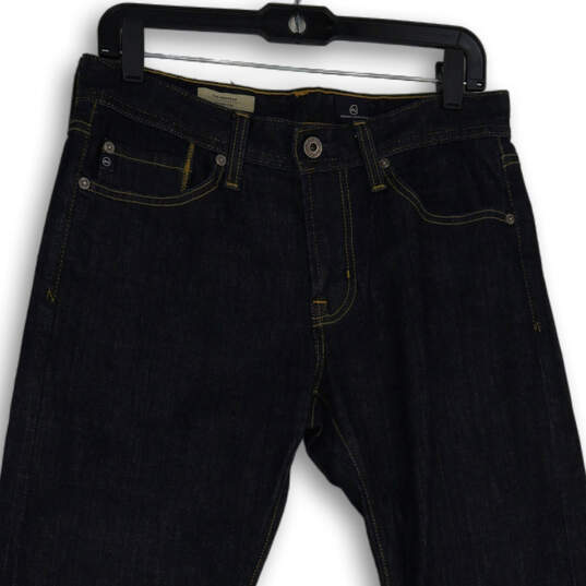 Mens Black The Protege Denim 5-Pocket Design Straight Leg Jeans Size 30x32 image number 3