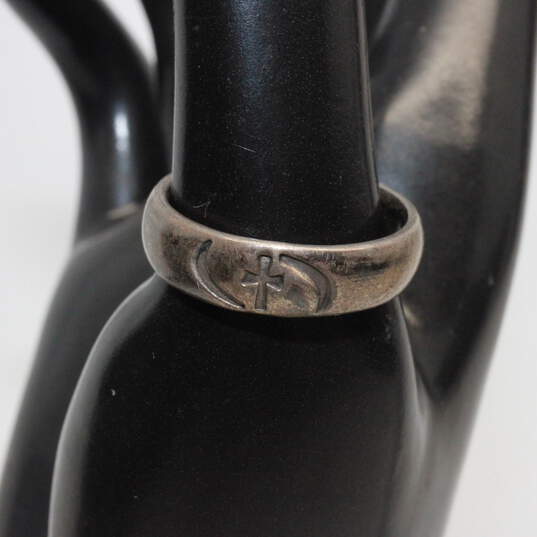 Artisan BSD Signed Sterling Silver Ring Size 9.5 - 6.0g image number 2