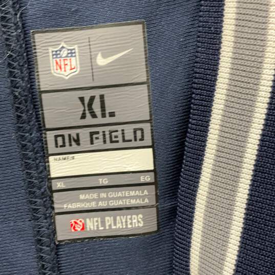 Mens Blue Dallas Cowboys Dak Prescott #4 NFL Pullover Jersey Size XL image number 4