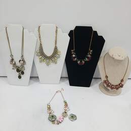 Gold Toned Fashion Jewelry Assorted 5pc Lot