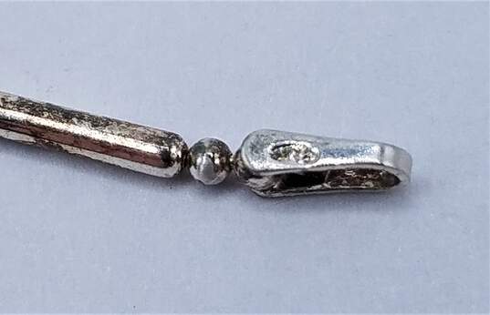 925 Sterling Silver Chain Bracelet 7in LB895 image number 2