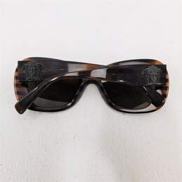 VERSACE Medusa Glitter 4317 'Brown Rule Black' 5187/73 Stripe Sunglasses with COA alternative image