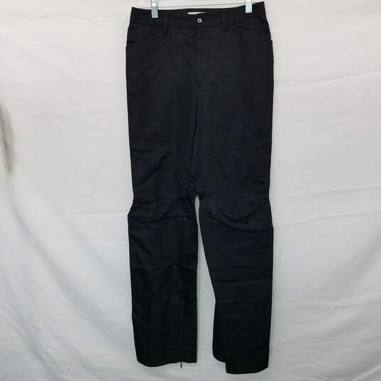 Dolce & Gabbana Black Silk Blend Pant Wm Size 42 AUTHENTICATED image number 1