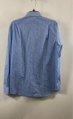 NWT Hart Schaffner Marx Mens Blue White Floral Button-Up Shirt Size Medium alternative image