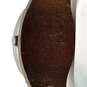 Desinger Fossil Silver-Tone Rhinestone Adjsutable Leather Strap Wristwatch image number 5