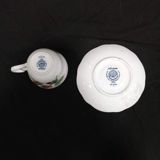 Noritake Royal Orchard Pattern Cup & Saucer Set image number 5