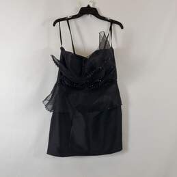 Terani Couture Women's Black Mini Dress SZ 12
