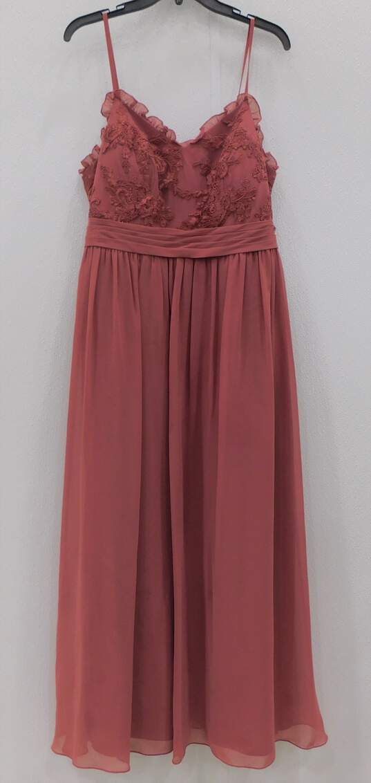 Women's Azazie Sleeveless Pink Dress Size C image number 1