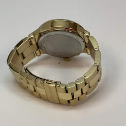 Designer Michael Kors Gold-Tone Round Chronograph Analog Wristwatch w/ Box alternative image