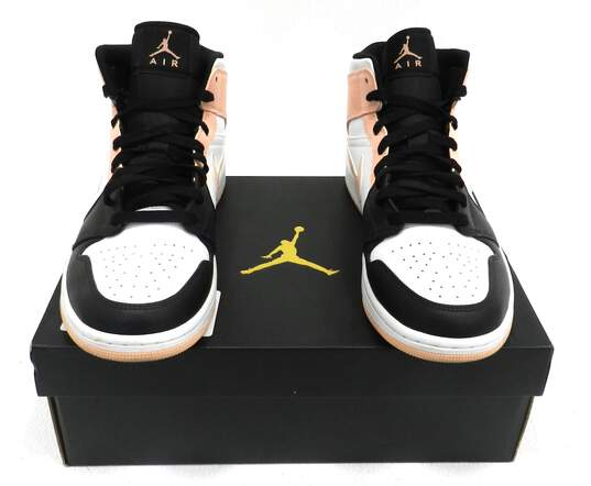 Jordan 1 Mid Arctic Orange Black Toe Men's Shoes Size 10 image number 1