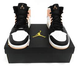 Jordan 1 Mid Arctic Orange Black Toe Men's Shoes Size 10