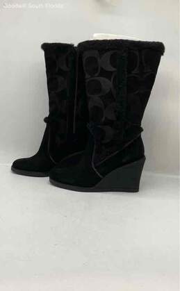Coach Womens Black Winter Boots Size 7.5M