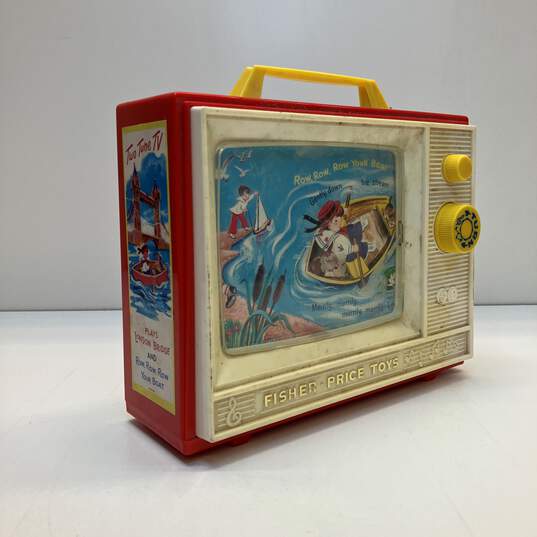 Fisher Price Toys Vintage 1966 Two Tune Giant Screen Music Box TV image number 1