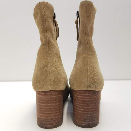J Crew Leather Suede Ankle Boots Tan 7.5 image number 7
