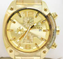 Diesel DZ-4299 Chunky Gold Tone Men's Chronograph Watch With Tags alternative image