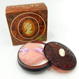 Vintage Avon Cameo Beauty Dust Container IOB