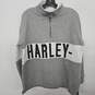 Harley-Davidson 1/4 Zip Gray Sweater image number 1