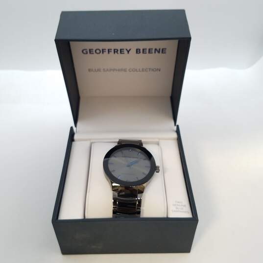 Geoffrey Beene GB8188GU 40mm Blue Sapphire Crystal Analog Watch image number 2