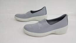 Ecco Soft Wedge Slip On Shoes Grey Size 8-8.5