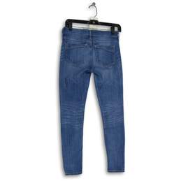 Express Womens Blue Denim Medium Wash Skinny Leg Jeans Size 2s/2c alternative image