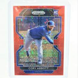 2022 Cory Abbott Panini Prizm Rookie Red Donut Circle Prizm /99 Chicago Cubs