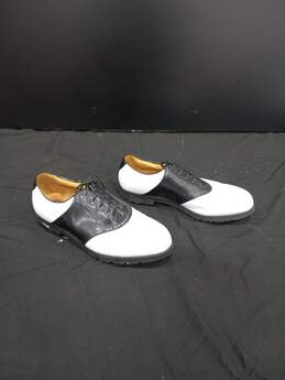 Nike Men's Black/White Waverly Last Golf Shoes 030103 PA2 Size 10.5