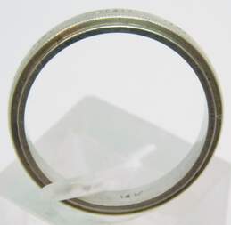 Antique 14K White Gold Engraved Band Ring 3.7g alternative image