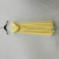 NWT Womens Yellow Sleeveless Spaghettti Strap V-Neck Fit & Flare Dress Sz 8 image number 1