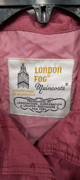 London Fog Pink Long Coat alternative image