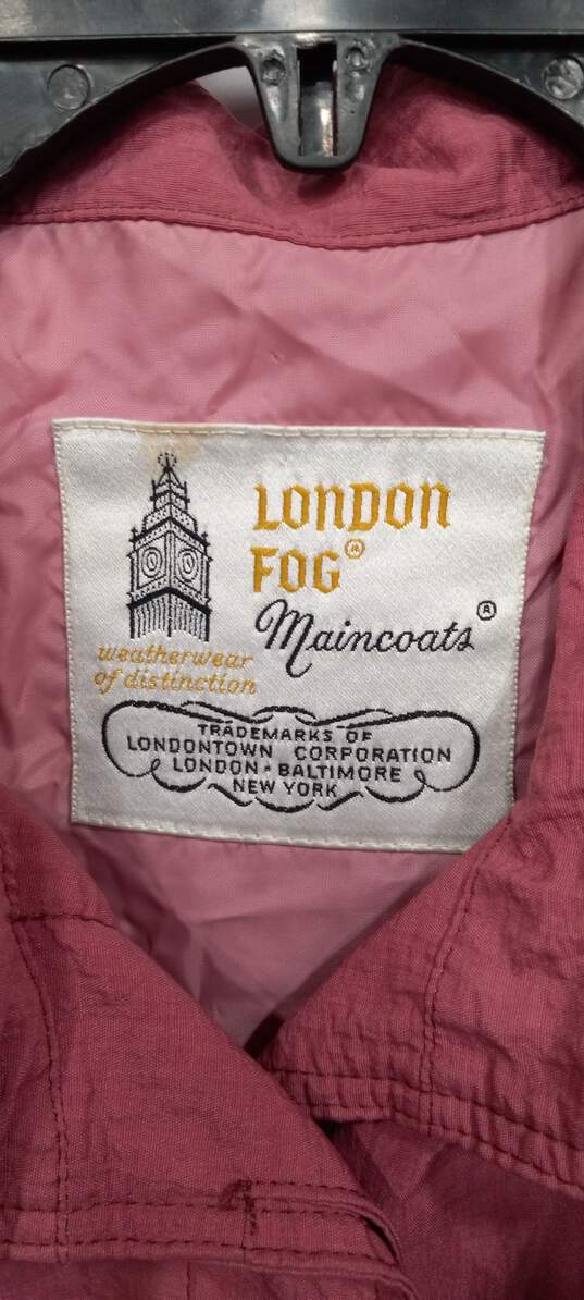 London Fog Pink Long Coat image number 2